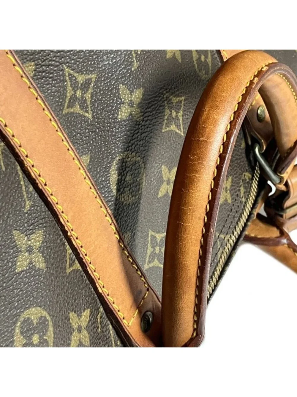 Louis Vuitton Keepall 55 Monogram Boston Bag Canvas